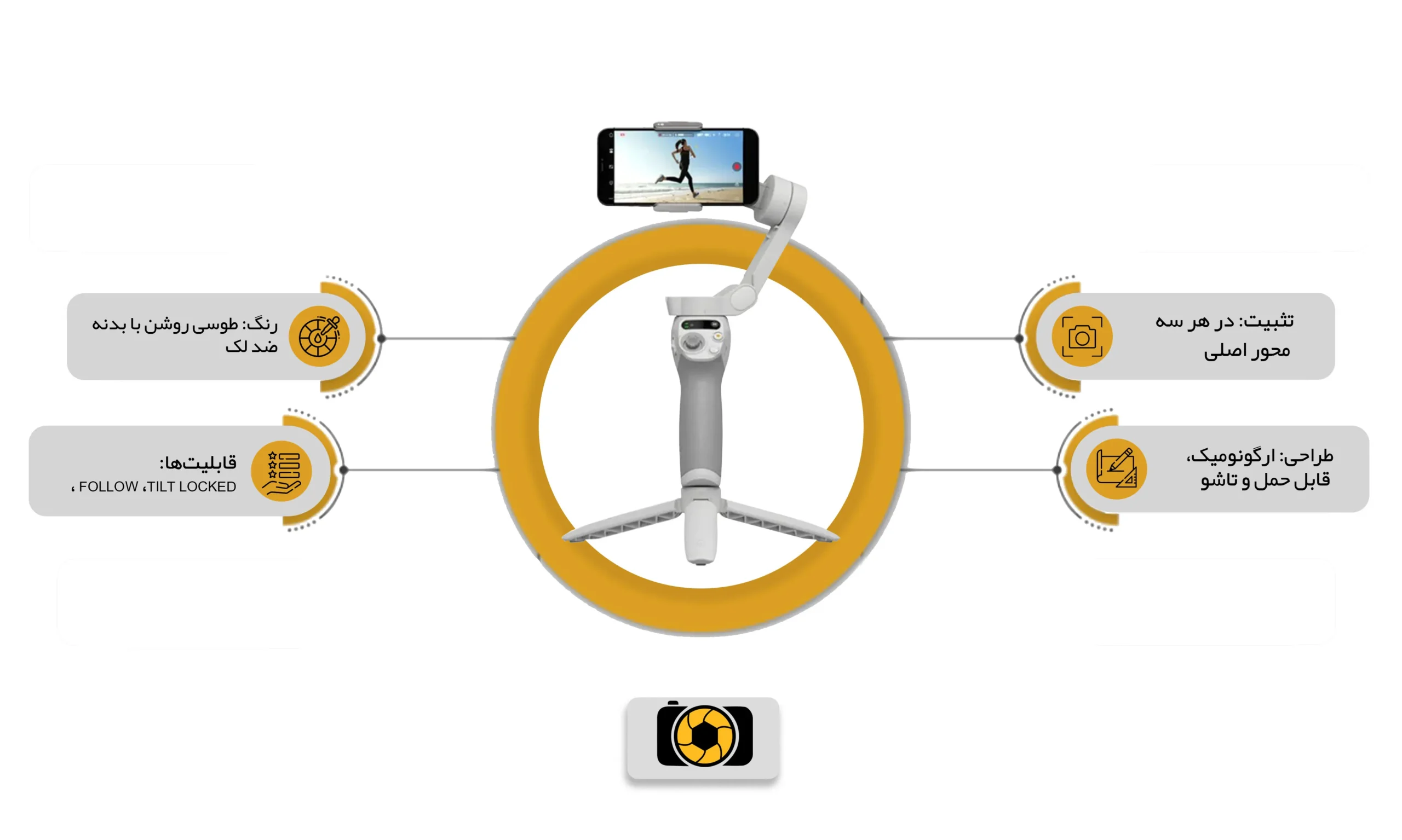 اینفو گیمبال موبایل دی جی آی DJI Osmo Mobile SE (avatasvir.com)