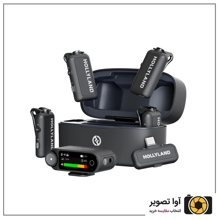 میکروفون بی‌ سیم Hollyland Lark Max 2 Combo 4-Person (avatasvir.com)