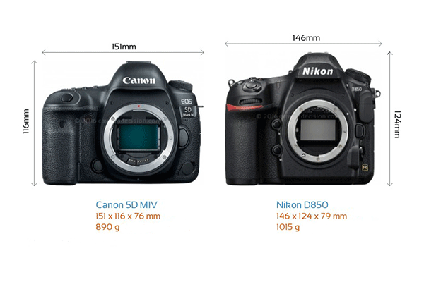 مقایسه تخصصی دوربین های نیکون D850 و کانن 5D MARK IV