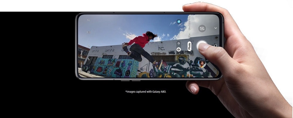 گوشی سامسونگ Galaxy A80 ظرفیت 128 گیگابایت مشکی